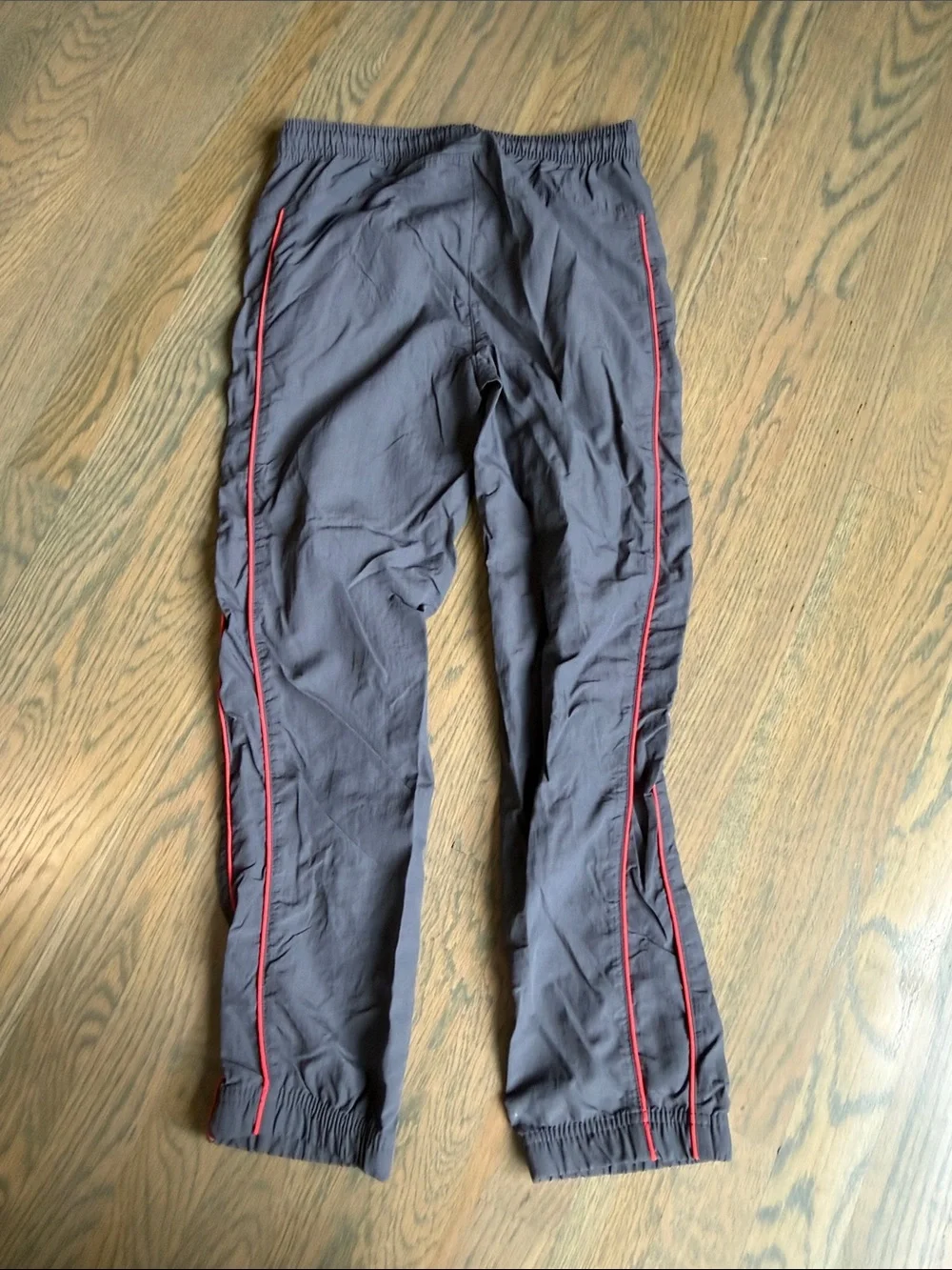 Old Navy Gray Joggers with Red Side Piping